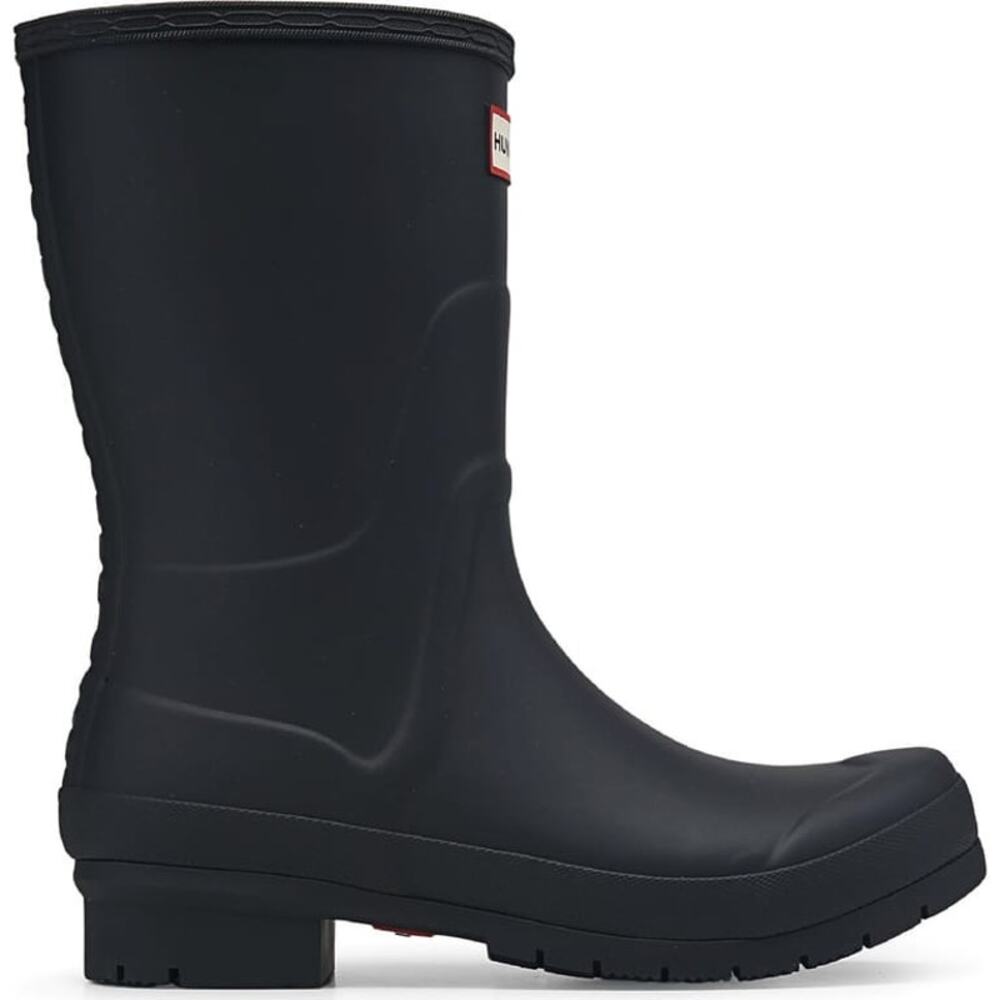 Hunter Womens Original Short Waterproof Black Matte Rain Boots 9 LIKE NEW - Picture 6 of 7